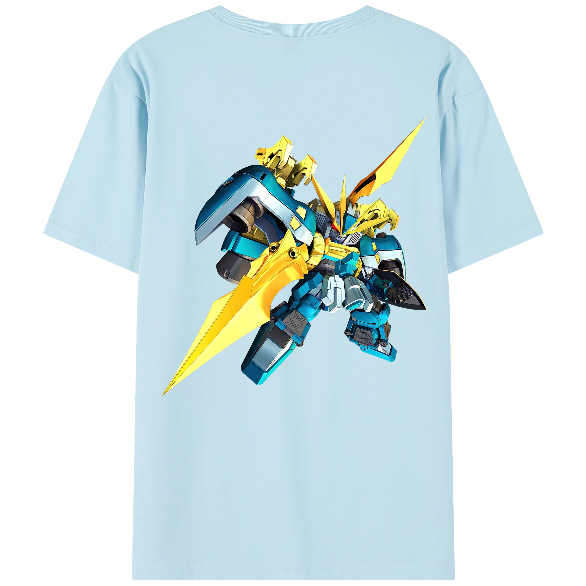 （画像用） 機動戦士ガンダム Mobile Suit Gundam 綿100％半袖Tシャツ（背面プリント）
